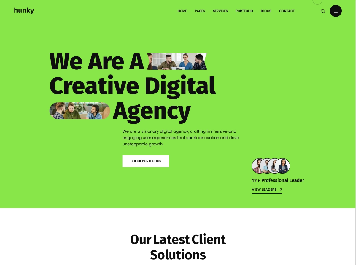 Hunky Pro – Creative Agency & Multipurpose WordPress Theme