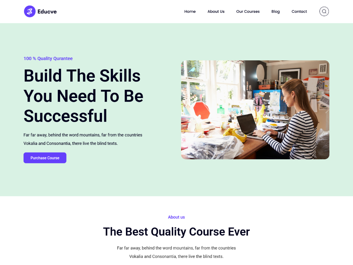 Educve Online Course – Best Education WordPress Theme